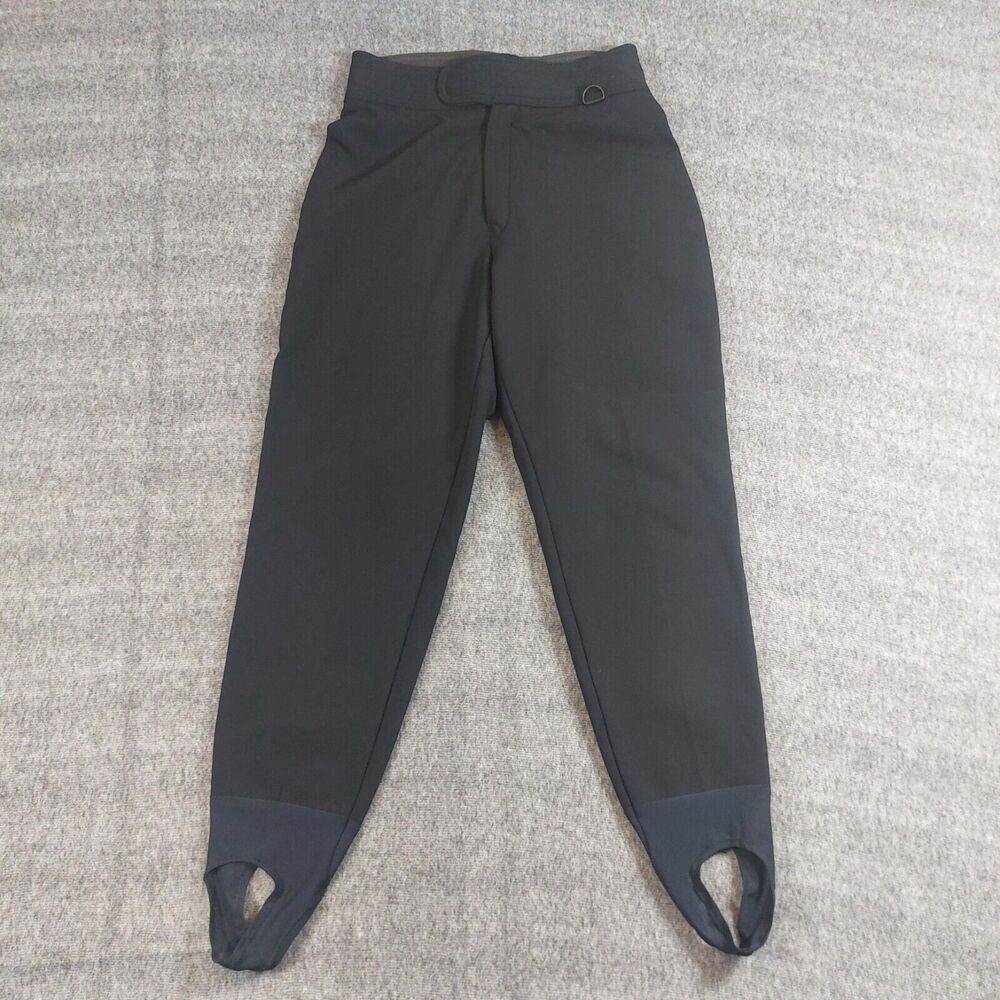 Schoeller Ski Snow Pants Women's 8 Regular Black Stirrup USA Fleece Lined Winter